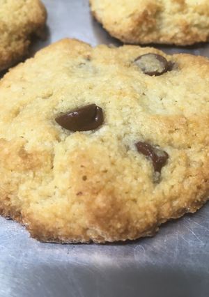 A picture of Keto Friendly chocolate chip Cookies.