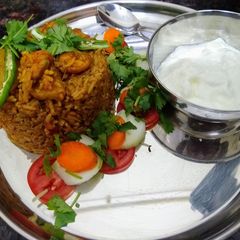 A picture of Prawn Sahi Biryani in my style.