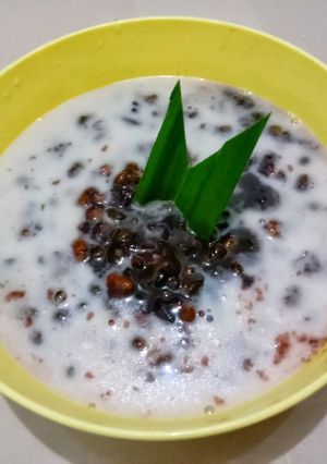 Foto resep Bubur kacang hijau & ketan hitam kental