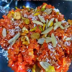 A picture of Gajar ka halwa.