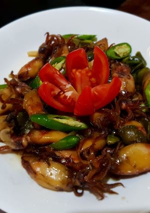 Foto resep Tumis Cumi Asin Petai Lombok Ijo