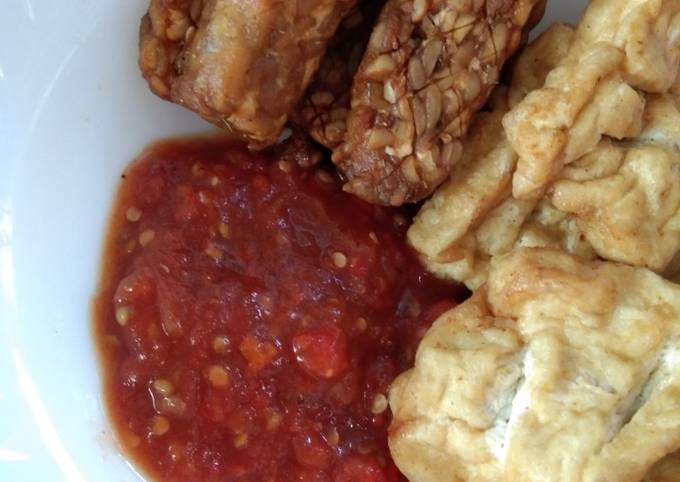 Resep 6_Tahu Tempe Goreng Cocolan Sambel Terasi😍 oleh Mina - Cookpad