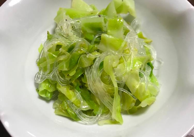 Steps to Make Speedy Cabbage bean starch vermicelli