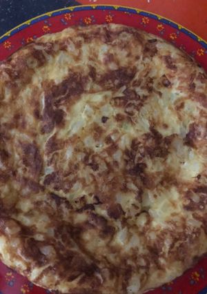 Una foto de Tortilla con cebolla