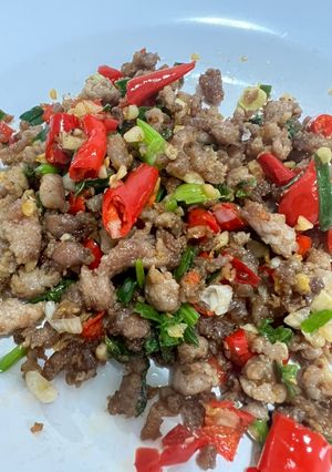 รูปของ หมูสับคั่วพริกเกลือ