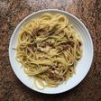 Spaghettis a la carbonara tradicional (sin nata)