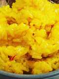 Fluffy saffron rice