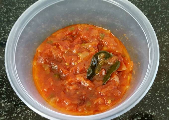 Recipe of Quick Tomato Chili sauce / sambal