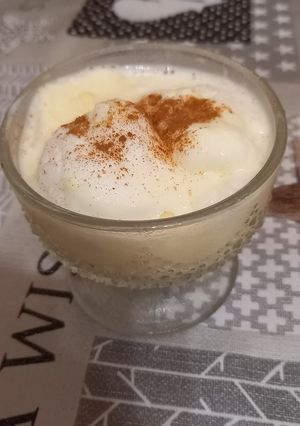 Madártej mikróban készült habbal recept fotója
