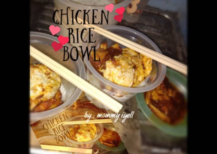 Chicken rice bowl ala rumahan