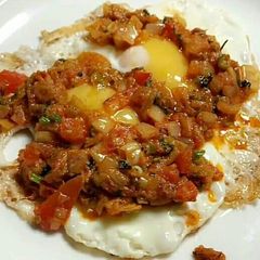 A picture of Masala omelette.