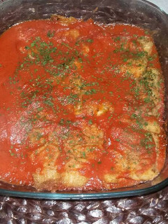 Una foto de Merluza con tomate