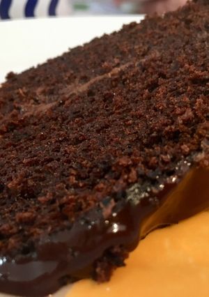 Una foto de Bizcocho de chocolate con aceite de oliva