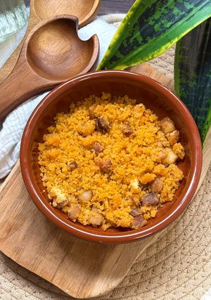 Una foto de Falsas migas de cuscús