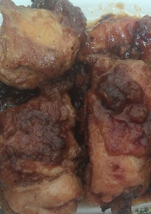 Una foto de Contramuslos de pollo a la miel