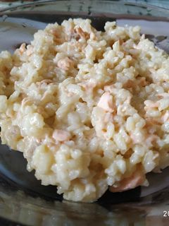 Lazacos rizottó recept fotója