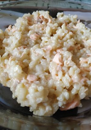 Lazacos rizottó recept fotója