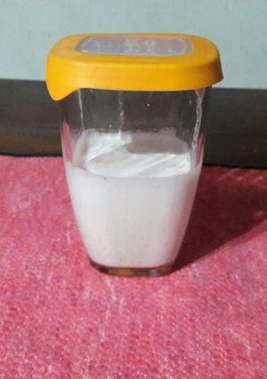 Una foto de Leche de almendras casera