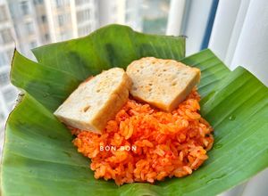 Hình của món Xôi Gấc Bắc.