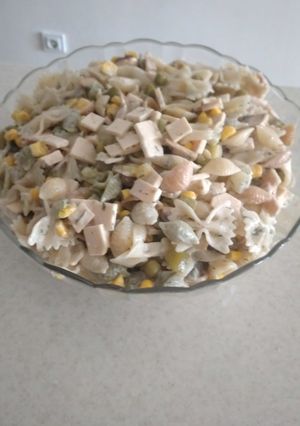عکسی از دستور سالاد ماکارونی خوشمزه