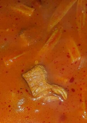 عکسی از دستور خورشت بامیه