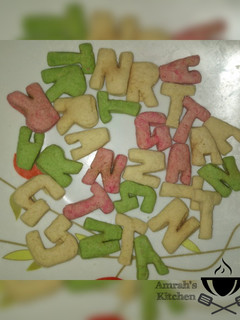 A picture of Alphabets cookies.