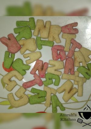 A picture of Alphabets cookies.