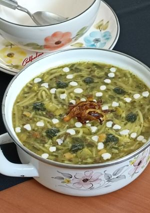 عکسی از دستور آش کدو سبز