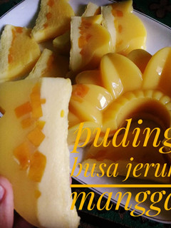 Foto resep Puding busa jeruk mangga