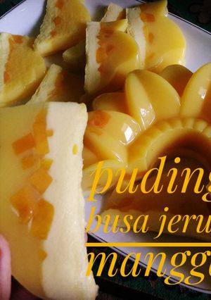 Foto resep Puding busa jeruk mangga
