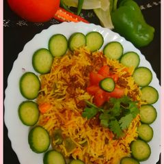 A picture of Yellow Masala Rice.