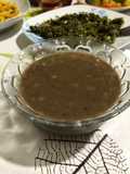 Brown Lentil Soup with Ground Beef