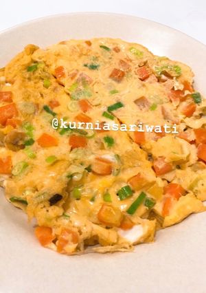 Foto resep Omelette Wortel