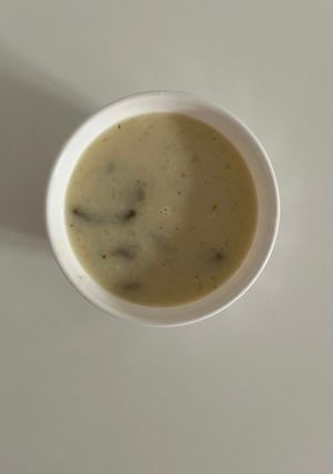 صورة لوصفة شوربة الفطر 🥣🍄