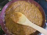 Frijoles refritos con chorizo