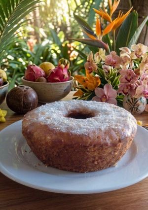 Una foto de Budín de Ricota y Kiwanos