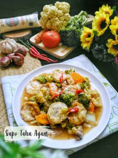 Foto resep Sapo Tahu Ayam
