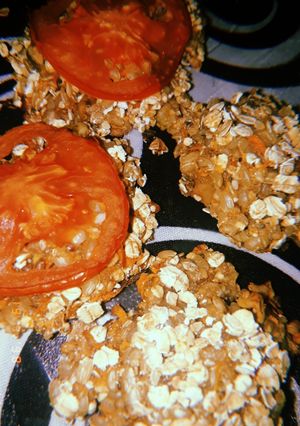 Una foto de Hamburguesas veganas de arroz yamaní