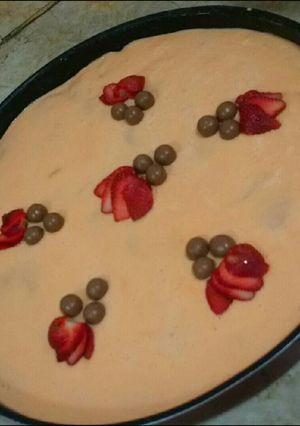 صورة لوصفة طريقة عمل حلا السنافر🍰