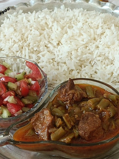 عکسی از دستور خورش لوبیا سبز