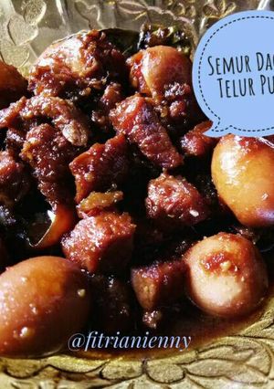 Foto resep Semur daging telur puyuh