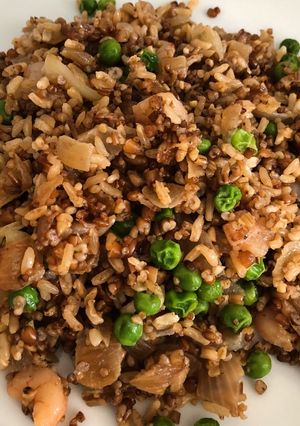 Una foto de Arroz integral y quinoa