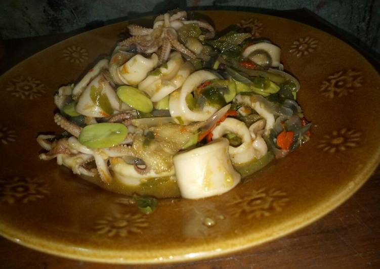 Resep Tumis cumi petai, Enak Banget