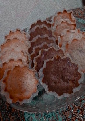 عکسی از دستور کاپ کیک های موزی و موزی شکلاتی🧁🍌🍫