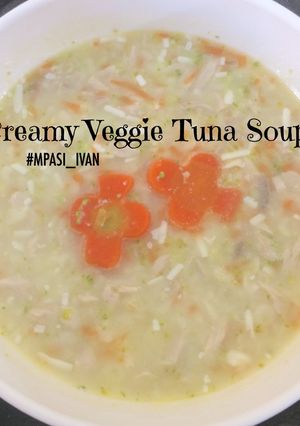 Foto resep MPASI 9M+ — “Creamy Veggie Tuna Soup”