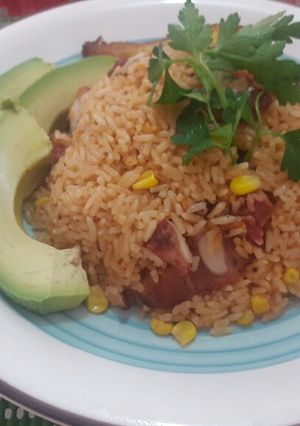 Una foto de Locrio de costilla y chorizo 🍽🍲