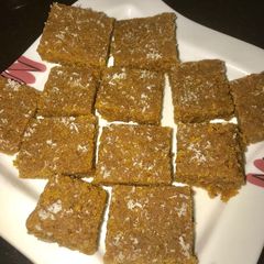 A picture of Wheat flour and besan barfi.