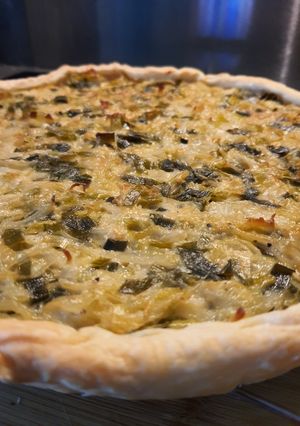 Une photo de Tarte poireau-oignons version 5max