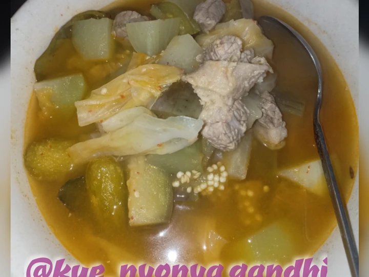 Langkah Mudah untuk Membuat Resep Sayur asem daging dengan bumbu khas sunda yang Uenak Anti Ribet, Lezat Sekali