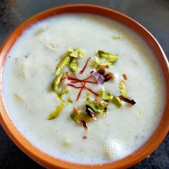 A picture of Bhagar Kheer (Fasting - Navratri).